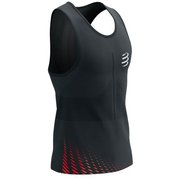 プロ レーシング シングレット Pro Racing Singlet M AM00129B BLACK/HIGH RISK RED Mサイズ(胸囲:96-101cm) [ランニングウェア シャツ メンズ]
