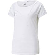 FAVORITE CAT 半袖 Tシャツ 522853 02 PUMA WHITE Lサイズ [ランニングウェア シャツ レディース]