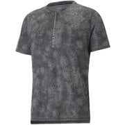 ヨギーニ ライト AOP 半袖 Tシャツ STUDIO YOGINI LITE SS T 523650 01 PUMA Black XLサイズ [フィットネス 半袖シャツ メンズ]