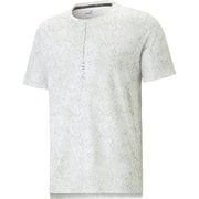 ヨギーニ ライト AOP 半袖 Tシャツ STUDIO YOGINI LITE SS T 523650 02 PUMA White XLサイズ [フィットネス 半袖シャツ メンズ]