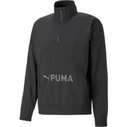 PUMA FIT ヘリテージ ウーブン 1/2 ジップジャケット 523734 01 PUMA Black Lサイズ [トレーニングウェア ジャケット メンズ]