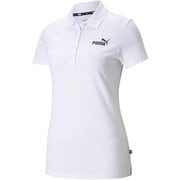 ESS ポロシャツ 588932 02 PUMA WHITE Lサイズ [ランニングウェア シャツ レディース]