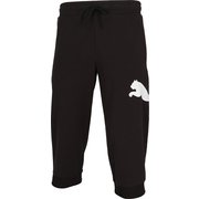 ESS+ ビッグロゴ 3/4 スウェットパンツ 674929 01 PUMA Black Mサイズ [トレーニングウェア ショートパンツ メンズ]
