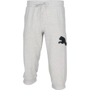 ESS+ ビッグロゴ 3/4 スウェットパンツ 674929 04 Light Gray Heather Lサイズ [トレーニングウェア ショートパンツ メンズ]