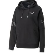 PUMA POWER カラーブロック フーディー 675631 01 PUMA Black Lサイズ [トレーニングウェア パーカー レディース]
