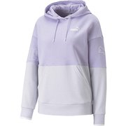 PUMA POWER カラーブロック フーディー 675631 25 Vivid Violet Lサイズ [トレーニングウェア パーカー レディース]
