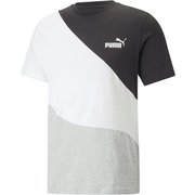 POWER キャット Tシャツ 675736 04 Light Gray Heather Mサイズ [トレーニングウェア 半袖シャツ メンズ]