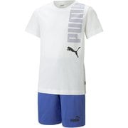 LOGOLAB Tシャツ&ショーツセット 675805 02 PUMA White 120サイズ [上下2点セット キッズ]