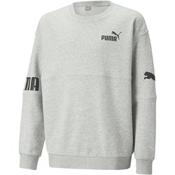PUMA POWER クルースウェット 675823 04 Light Gray Heather 140サイズ [アウトドア トップス キッズ]