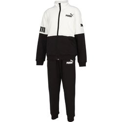 PUMA POWER スウェット トレーニングスーツ 675825 01 PUMA Black 160サイズ [ジャージ 上下セット キッズ]