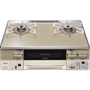 ガステーブル LAKUCIE(ラクシエ) プロパンガス用 右強火力 標準60cm幅 両面焼きグリル パールクリスタルトップ ココットプレート付属 RTE65VACPA-GR/LP