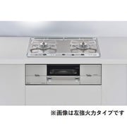 ビルトインガスコンロ Udea ef(ユーディアエフ) レンジフード連動タイプ 幅60cm プロパンガスLPG ガラストップ(ミストシルバー) 前面パネル(シルバー) ココットプレート付属 右強火 RHS21W26S11RAVR/LP