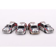 MGTS0002 1/64 ランチア デルタ HF インテグラーレ エボルツィオーネ モンテカルロラリー 1992 マルティニレーシング 左ハンドル 4台セット [ダイキャストミニカー]