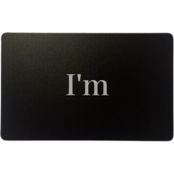 Im-card-BK [I’m プロフィールカード デジタル名刺 コミュニケーションツール ガジェット 仕事 スマホ関連 ブラック]