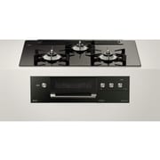 ビルトインガスコンロ DELICIA(デリシア) 幅75cm プロパンガスLPG ガラストップ ココットプレート付属 RHS71W30E11RABW/LP
