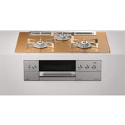 ビルトインガスコンロ DELICIA(デリシア) 3V乾電池タイプ 幅75cm 都市ガス12・13A ガラストップ(スパークリングカッパー) 前面パネル(ステンレス) ザ・ココット・ココットプレート付属 RHS71W30E12RCASTW/13A