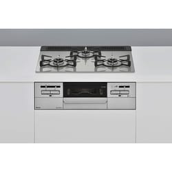 ビルトインガスコンロ Mytone（マイトーン） 幅60cm 都市ガス12・13A ガラストップ（シルキーシルバー） 前面パネル（シルバー） ココットプレート付属 RS31W35T2DGAVW/13A