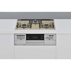 ビルトインガスコンロ Mytone（マイトーン） 幅60cm 都市ガス12・13A パールクリスタル（ライトベージュ） 前面パネル（シルバー） ココットプレート付属 RS31W35P42DGAVW/13A