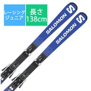 スキー板「サロモン S/RACE FIS JR SL L47057500 138cm」+プレート「サロモン Jr Racetrak」+ビンディング「サロモン L7 GW」セット [25-26 Newモデル ジュニアレーシング]