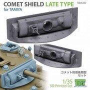 TR35107 1/35 WWII イギリス コメット巡航戦車用 後期型防盾セット キャンバスカバーなし （タミヤ用） [プラモデル用パーツ]
