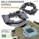 TR35109 1/35 WWII イギリス軍シャーマン戦車用 Mk.2車長キューポラセット [プラモデル用パーツ]