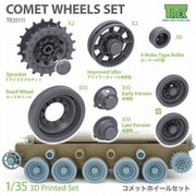 TR35111 1/35 WWII イギリス コメット巡航戦車 ホイールセット （タミヤ用） [プラモデル用パーツ]