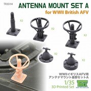 TR35114 1/35 WWII イギリス戦車用 アンテナ基部 セットA [プラモデル用パーツ]