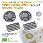 TR35123 1/35 WWII ドイツ パンサー戦車 D/A型用 ラジエーター吸排気口グリルセット パターンA [プラモデル用パーツ]