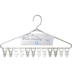 White Landry ちょこっと小物干し 12PCS QB-185N