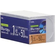 Blu-ray&CD&DVD ケース 厚さ5mmスリムタイプ クリア 50個パック OA-RCD5M50P-C