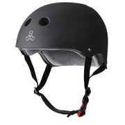 アクティブスポーツ用ヘルメット S/M triple eight トリプルエイト T818TC THE CERTIFIED SWEATSAVER BLACK RUBBER S/M