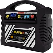 自動車・バイク用 全自動バッテリー充電器(マイコン制御 全領域パルス充電方式)LED+デジタルディスプレイ OP-BC07