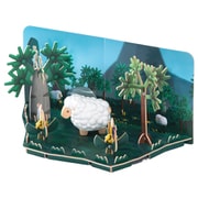 知育玩具 HALF TOYS(ハーフトイズ) 動物フィギュア ジオラマセット SHEEP(ヒツジ)