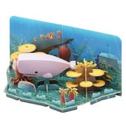 知育玩具 HALF TOYS(ハーフトイズ) 動物フィギュア ジオラマセット CACHALOT(マッコウクジラ)