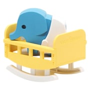 知育玩具 HALF TOYS(ハーフトイズ) 動物フィギュア ベビーベッド付き ELEPHANT BABY(ベビーゾウ)