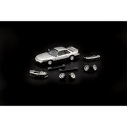 64B0298 1/64 日産 シルビア S13 シルバー/グレー RHD [ダイキャストミニカー]
