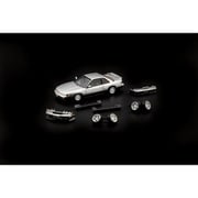64B0299 1/64 日産 シルビア S13 200SX シルバー/グレー LHD [ダイキャストミニカー]