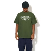 ニュースペーパーロゴティー NEWSPAPER LOGO TEE cac-01-2305-08 MOSS GREEN Lサイズ [アウトドア カットソー メンズ]