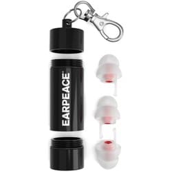 EarPeace MUSIC 音楽用 2サイズ Clear Plugs Black Case [EarPeace MUSIC 音楽用 黒ケース 2サイズ6個のプラグ入り Clear Plugs Black Case]