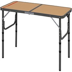 キャンプアウトアルミフォーウェイテーブル 90×45cm テーブル タン×ダークグレー UC-589