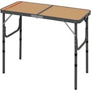 UC-589 [キャンプアウト アルミフォーウェイテーブル 90×45cm （タン×ダークグレー）]