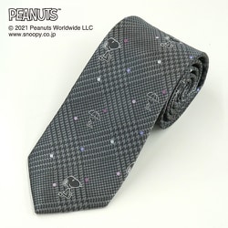 PN914458 グレー [スヌーピー ネクタイ]
