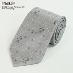 PN916760 シルバー [スヌーピー ネクタイ]