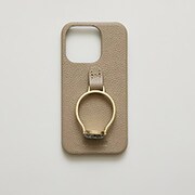 Ha-2208-301SAND BEIGE [ジェムストーンリング iPhone 14 Pro用]