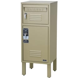 宅配BOX付ポスト ロッカー ベージュ S23-0552-BE