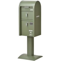 宅配BOX付スタンドポスト U.S. グリーン S22-0521-GR