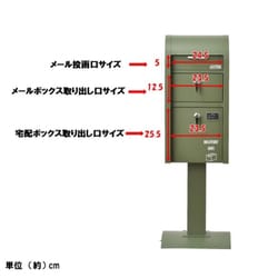 ヨドバシ.com - セトクラフト S22-0521-RD [宅配BOX付スタンドポスト 