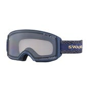 ラカン RACAN-MDH-CU-LG スモークネイビー(PHOTOCHROMIC/ULTRA LIGHT GRAY/LIGHT SILVER MIRROR) [スキー スノーボード ゴーグル 眼鏡対応]