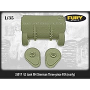 FM35017 1/35 WWII 米 M4シャーマン戦車用 3ピース最終減速機カバー 初期タイプ [プラモデル用パーツ]