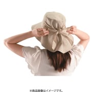 適応サイズ：頭囲56～58cm UVカット・遮光帽子 キャペリン ベージュ